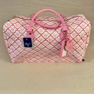 Roller Rabbit x Target Pink Geo Hearts Duffel Bag NWT